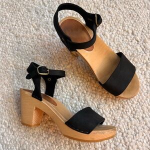 Bryr Rachel Sandals Clogs Size 6 Black